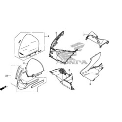 Couvre Compteur Supérieur Honda PCX 125 V1