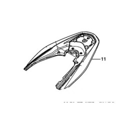 Carénage Supérieur Arrière Honda PCX 125/150 v3 2014-2015 2016 2017