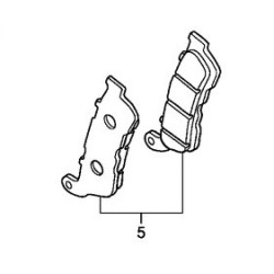 Set Plaquettes Avant Honda Forza 125 2015 2016 2017