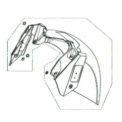 Partie Arrière Garde Boue Honda Forza 125 2018 2019 2020