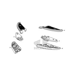 Set Repose Pied Passager Gauche Honda Forza 300