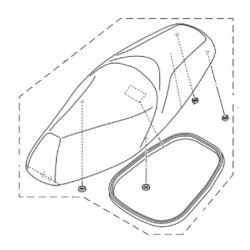 Selle Double Yamaha Tricity 125/150 2016 2017