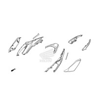 Pièces Carénage Arrière Origine Honda ADV 350 2022 2023 2024