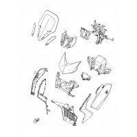 Genuine Front Upper Cowling Parts Yamaha XMAX 300 2023 2024