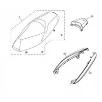 Seat / Rear Grip Tricity 125